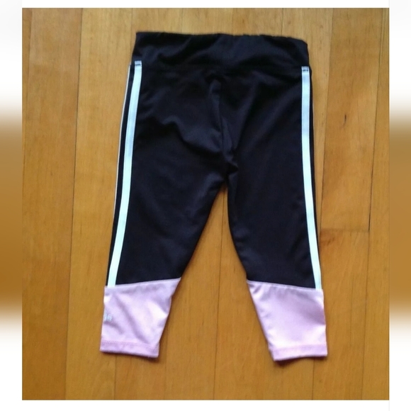Toddler's 12 Month Adidas Pink and Black Track Sweat Pants - Picture 3 of 8
